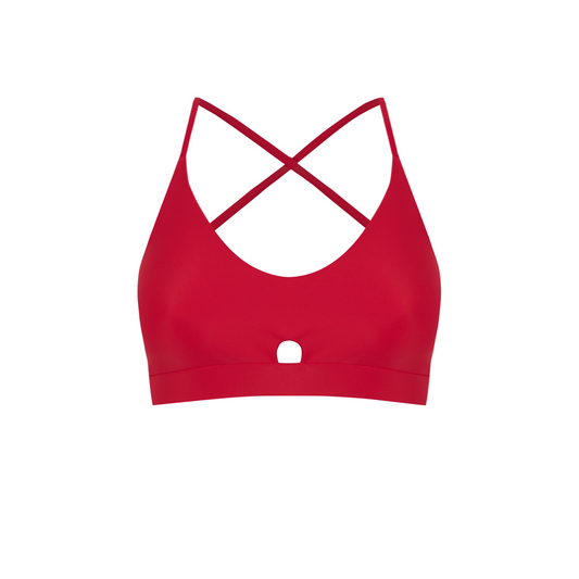 CORAL PINK ARTEMIS SPORTS BRA IN ECONYL®