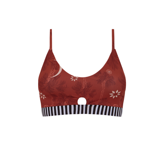 BROWN HONEY DATE PALM ARTEMIS SPORTS BRA