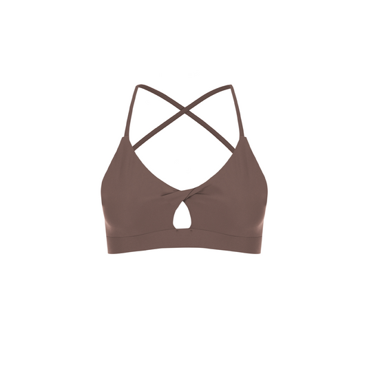 BEIGE MERCURY SPORTS BRA IN ECONYL®