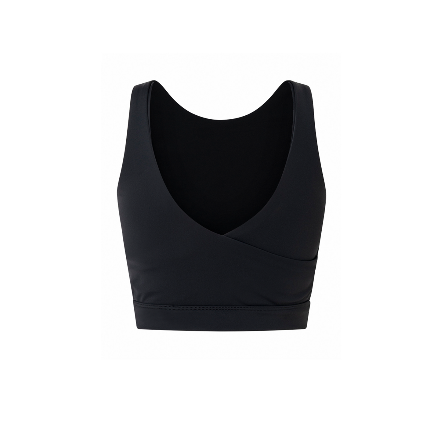 Ink Black Minerva Reversible Crop Top in ECONYL®