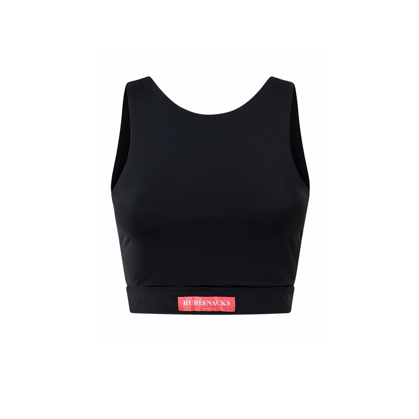 Ink Black Minerva Reversible Crop Top in ECONYL®