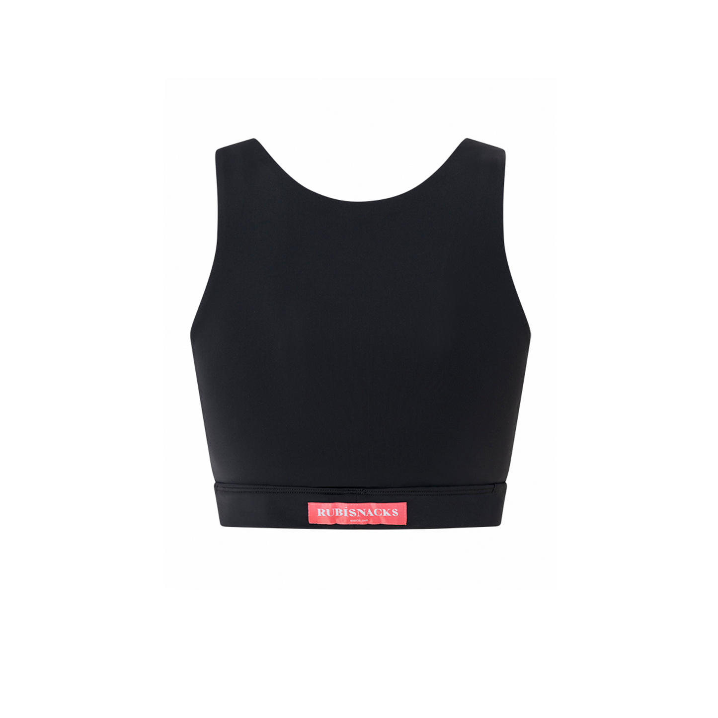 Ink Black Minerva Reversible Crop Top in ECONYL®