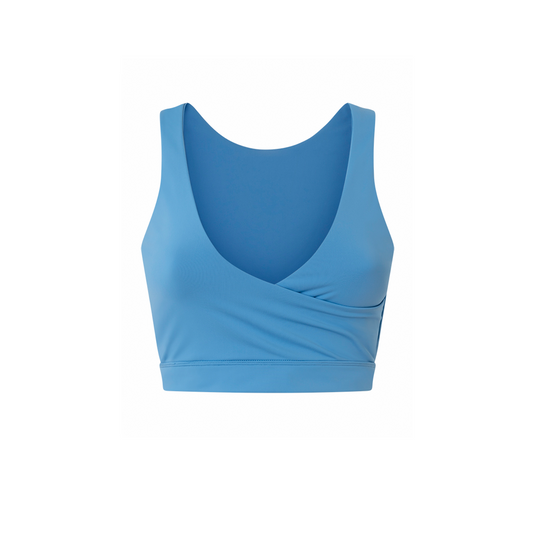 Sapphire Blue Minerva Reversible Crop Top in ECONYL®