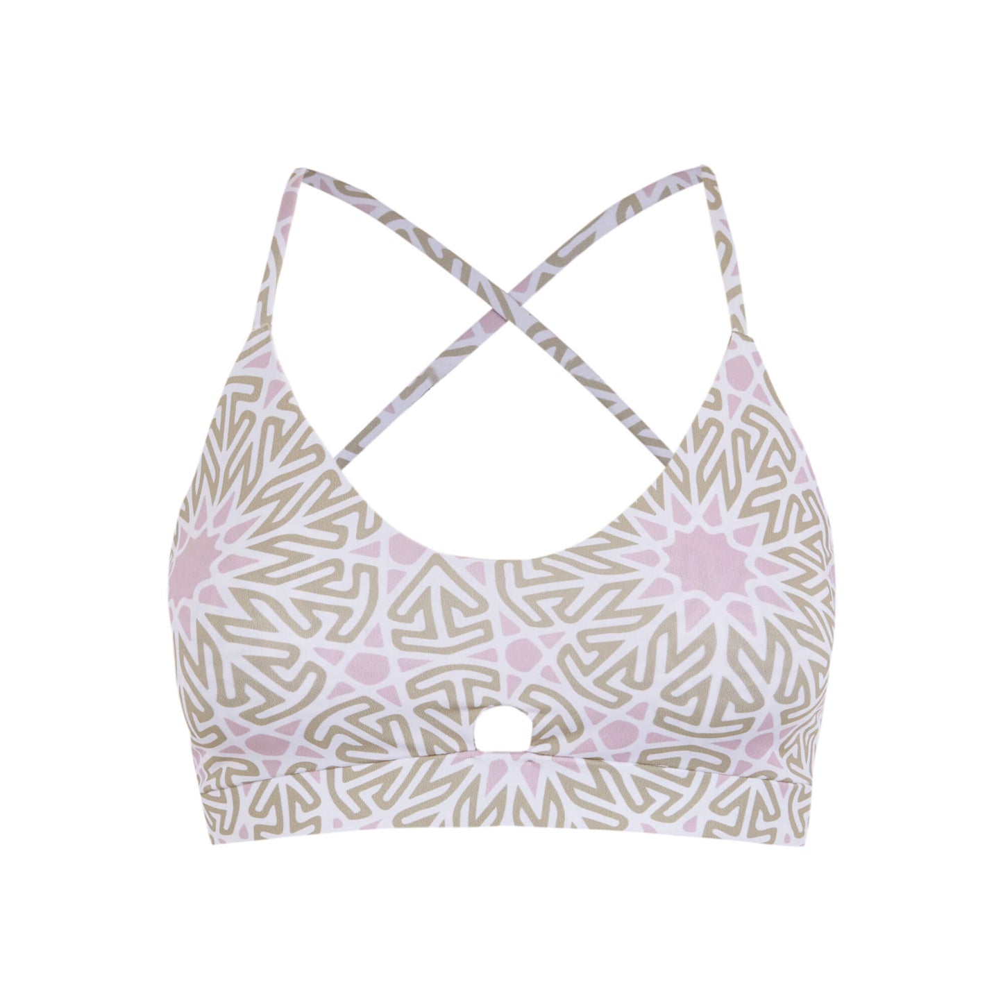 White & Cream Peace Artemis Sports Bra