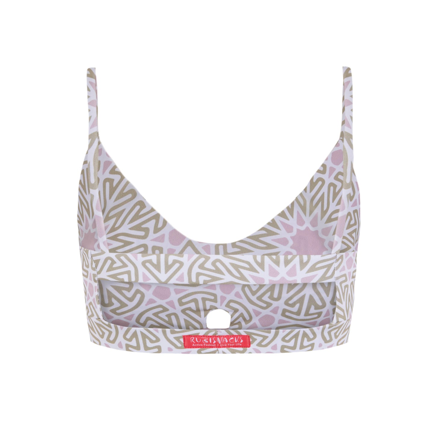 White & Cream Peace Artemis Sports Bra